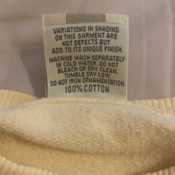 Souvenir Tahquamenon Falls Michigan cream unisex crew neck sweatshirt size large - Picture 6 of 9